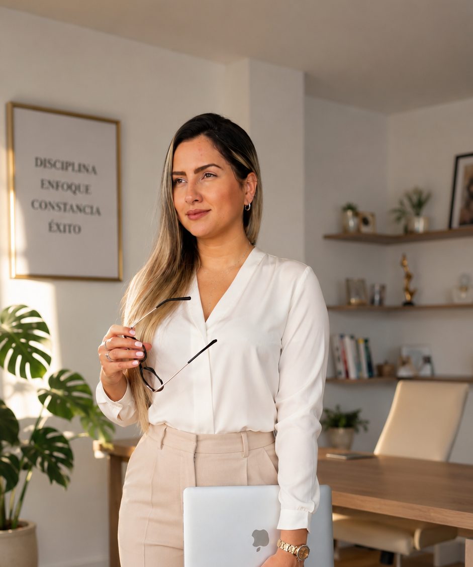 Retrato de Camila Bueno, instructora del taller